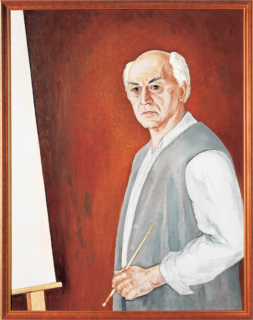 A self-portrait (canvas, painting oil)