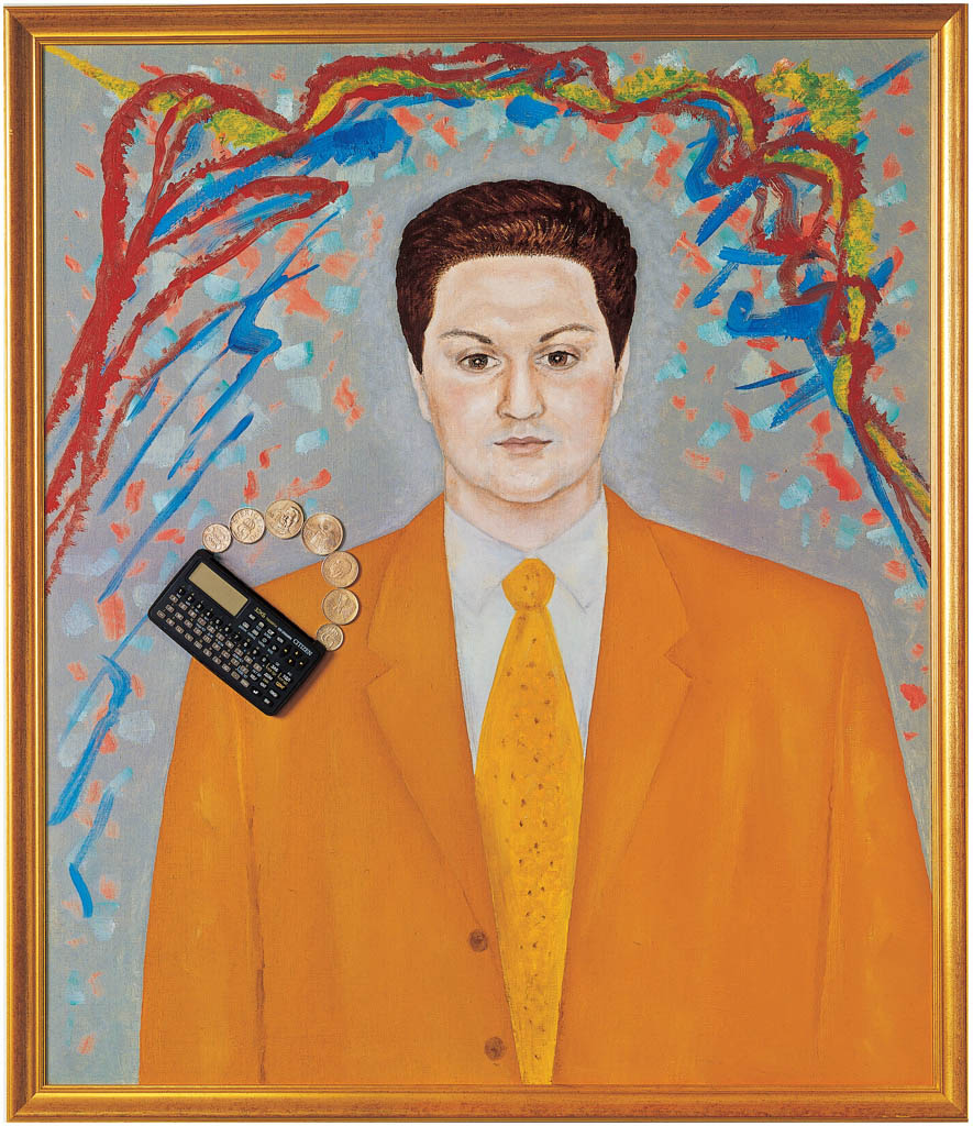 The portrait of son (canvas, painting oil)  85×70