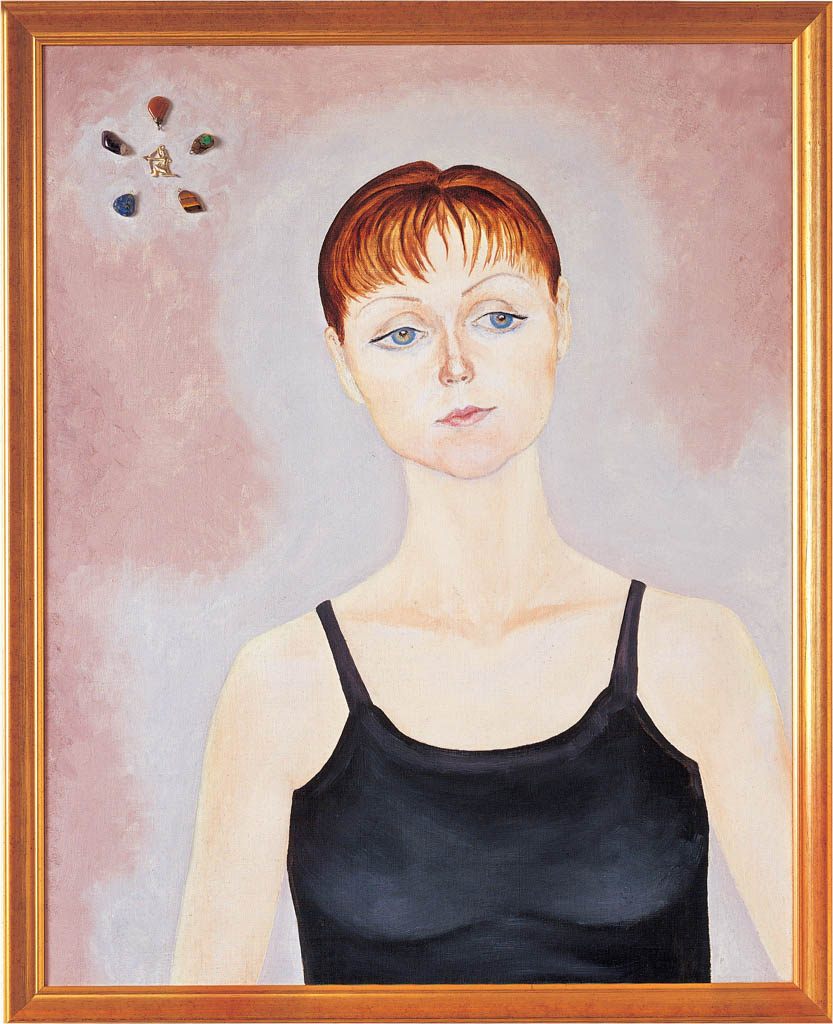 Tatjana Steinle (canvas, oil, collage) 70 x 57