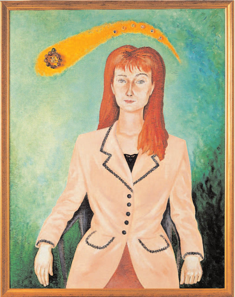 Rimma Kazakova (canvas, oil, collage, 90 x 70) 90 x 70