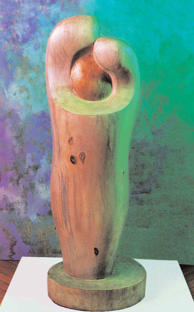 Einigung (Holz) 1996 950x350x350