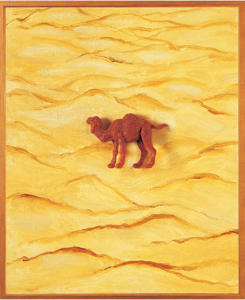 Camello (lienzo, óleo, colage) 340×280