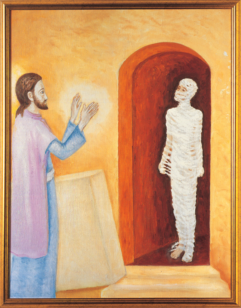 Lazarus raised from the dead (canvas, oil) 900×700