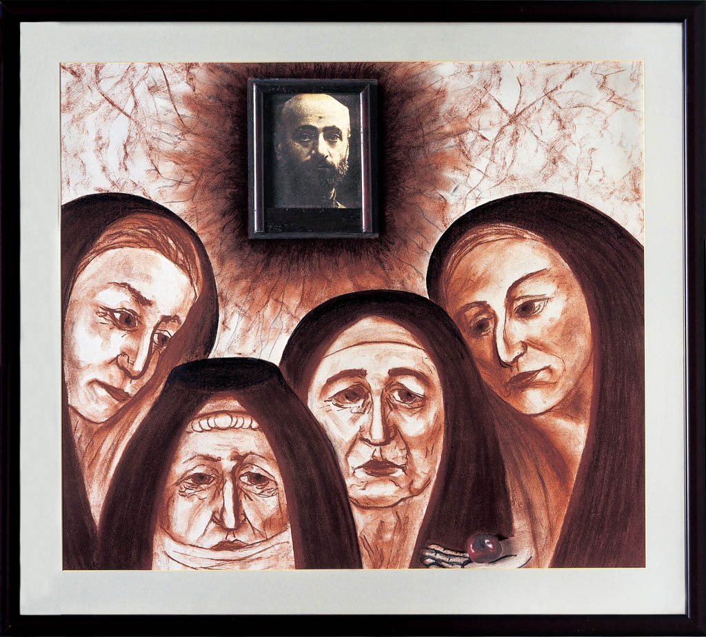 Un souvenir de Komitas (sanguine)  600 x 700