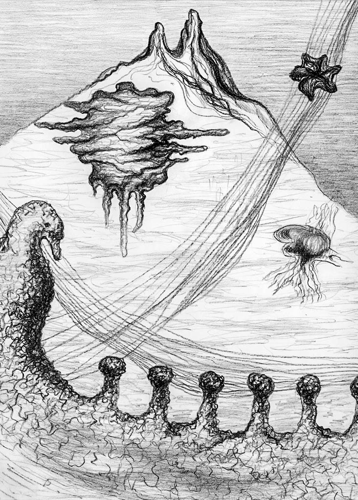 Mistères de l’Océan (cliché-verre)  400 x 300