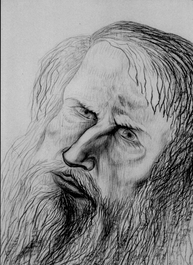 Un SDF (cliché-verre)  900 x 650