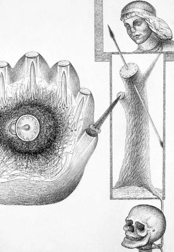 Corrélation des temps (cliché-verre)  900 x 650