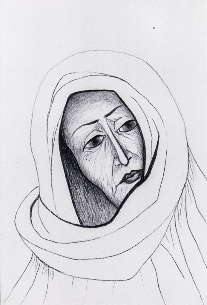 Khanum (cliché-verre)  600 x 400