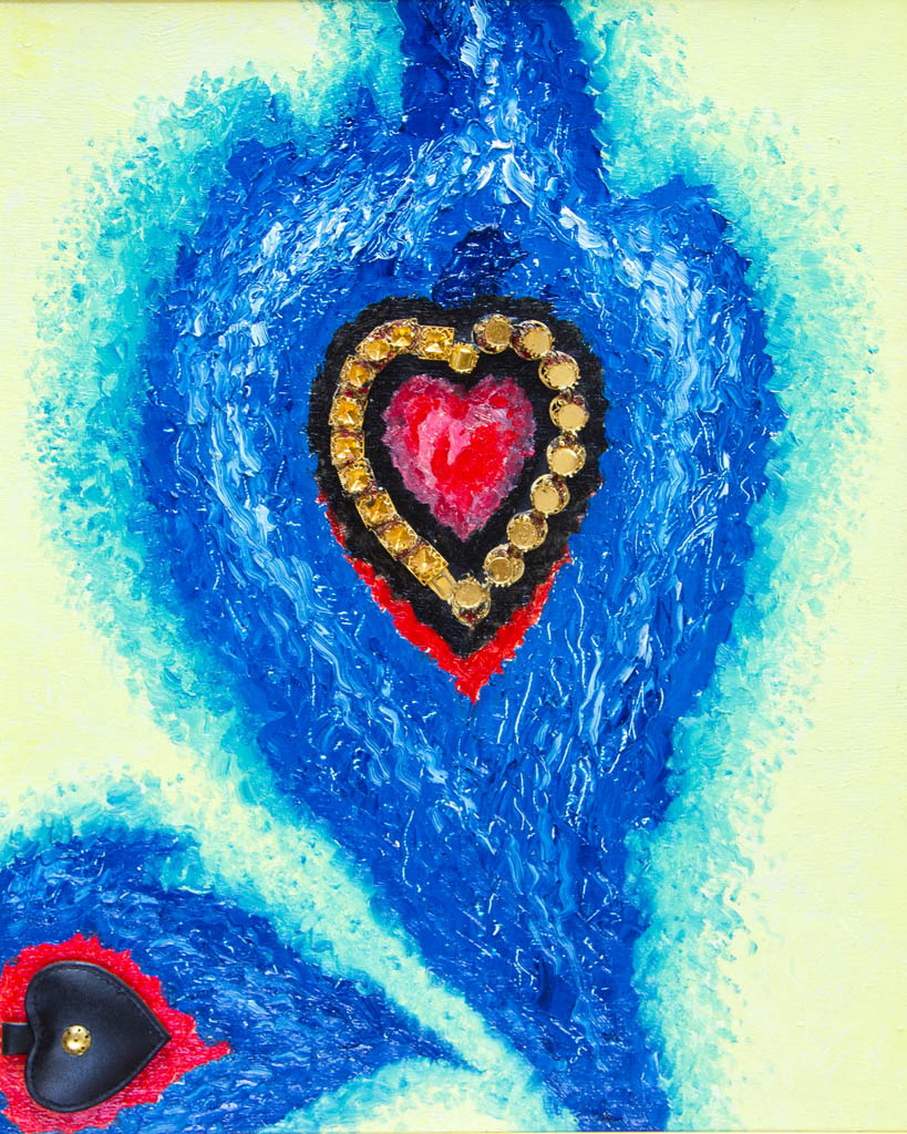 Verlorene Sachwerte (Furnier, Öl, Collage) 400х300