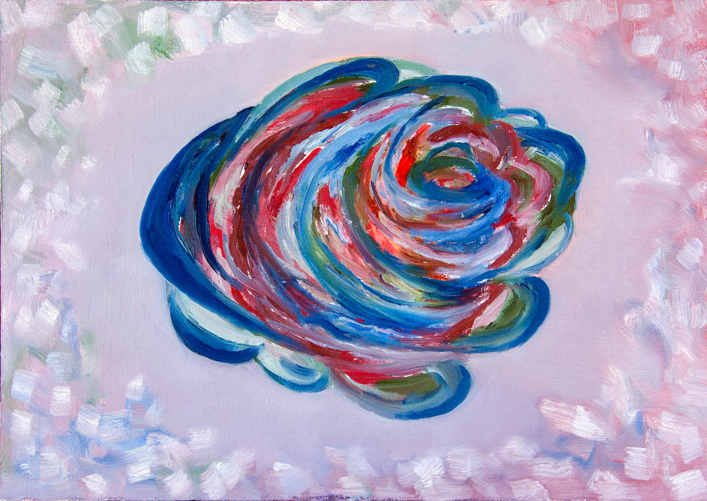 Aufwirbelungen Nr. 1 (Wickelpappe, Öl)  500х350