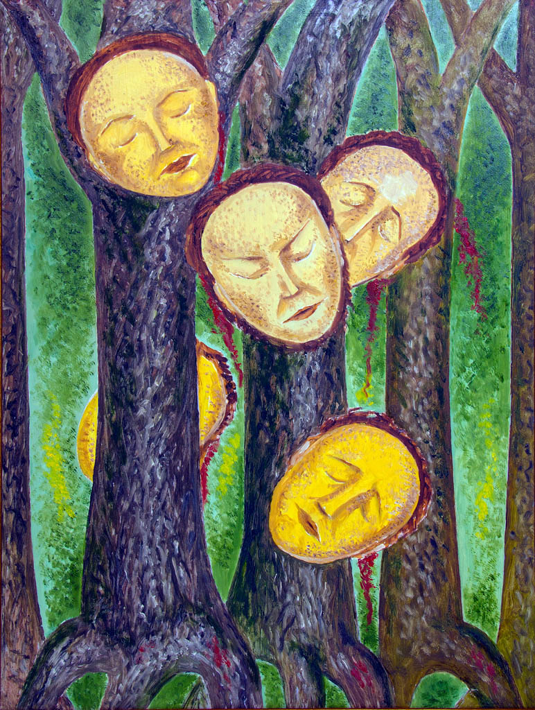 Pour la sculpture «Masque douloureux» nº 3 (panneau de fibres de bois)