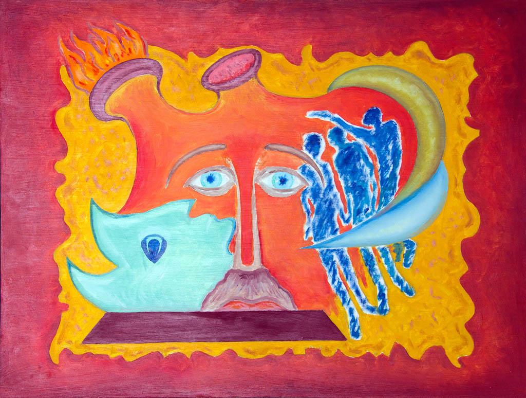 La cage de l’âme (huile sur panneau de fibres de bois) 550х900